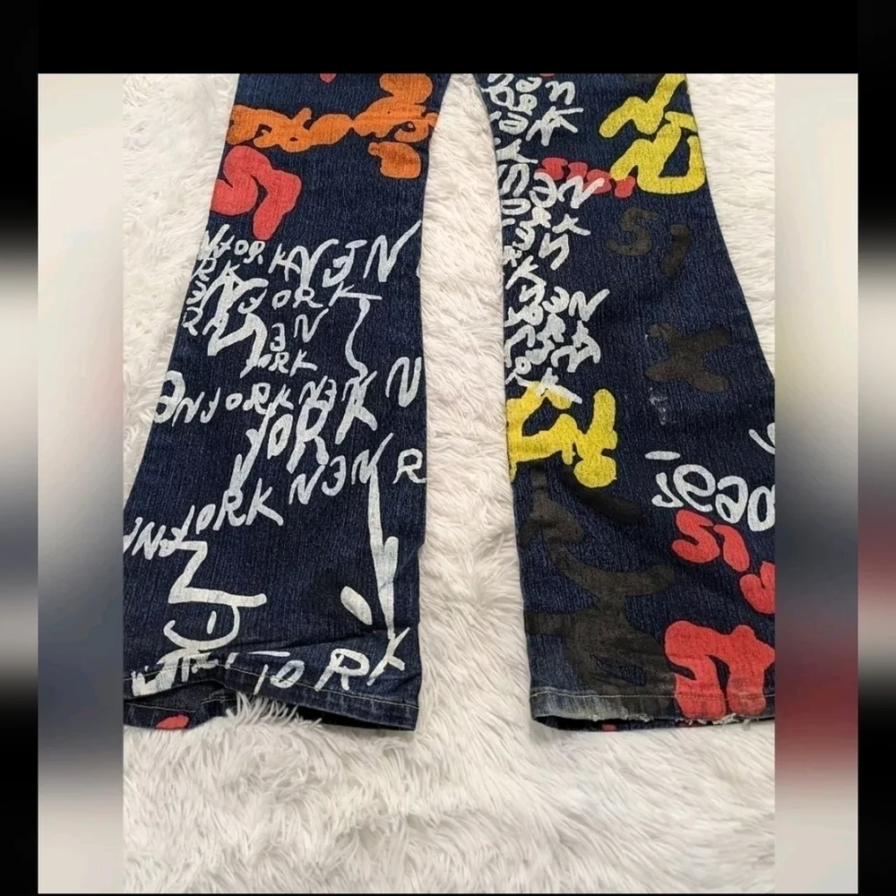 Nesso Jeans Flare graffiti Jeans Size 9